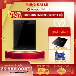 Máy rửa bát 14 bộ Eurosun SMS78EU12EB